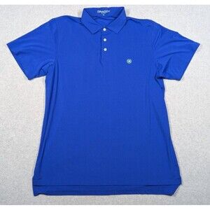 Draddy Men‎ Shirt XL Sport Ryan Polo Short Sleeve Jersey Preppy Performance